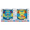 S0819 Руль дет.муз. Music steering wheel 15.5 см, звук, мелодии, сигнал, свет, на батар, 60095, 22*20*5.5см, 280гр