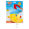 S0820 Погремушка подвеска детская плюш Луна 16см, Funny toys, на коляску/кровать, музыкальная, 19*25*6см, 137гр,