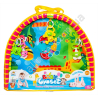 S0823 Коврик детский развивающий Baby Gum set, дуги, погремушки 5шт, 62.5*54.5см, 550гр