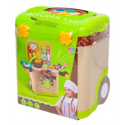 S0885 Игровой набор в чемодане 'Kithen' Кухня, свет, звук, 20*15*23см, 1010гр