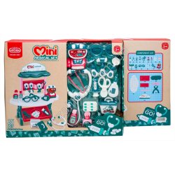 S0896 Игровой набор стол в коробке. 'Mini' Medical set Врач, 25дет, 623-1001, 41.5*34*7см, 700гр