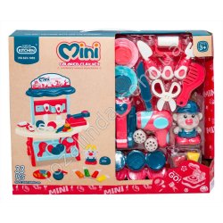 S0897 Игровой набор стол в коробке. 'Mini' Colored clay set Лепка, 33дет, 623-1005, 41.5*34*7см, 837гр