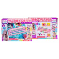 S0774 Бисер набор для браслетов Girls creator, Branding bracelet, +устройство д/плетения, 10дизайнов, 12 браслетов, 38*28*6см, 4