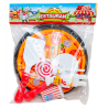S0840 Игровой набор Фастфуд Пицца Restaurant, пицца,леденец,нож,лопатка,напиток, 24*29*5.5см, 226гр