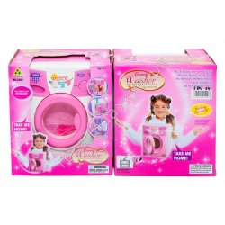 S0846 Стиральная машинка 'Washing machine', звук, свет, вода, на бат-ке, в кор-ке 20*22*14.5см, 568г