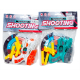 S0851 Пистолет детский 12.5см +5шт мягких пуль+ мишень, Shooting, DX-688-37, пакет, 24*19*5см, 218гр