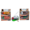 S0902 Машинка Спец.техн. Diecast 14.5см Прицеп с динозаврами, 1:48, инерция, металл, резиновые колеса, звук, свет, 18.5*8.5*7.5с
