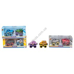 S0903 Машинка модель 'MINI Q' Die-cast 6см 2ШТ ДЖИП, ALLOY, инерция, металл,резиновые колеса, 16*7*5см
