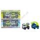 S0905 Машинка модель 'MINI Q' Die-cast 6см 2ШТ СТРОЙТЕХНИКА, ALLOY, инерция, металл,резиновые колеса, 16*7*5см