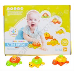 S0935 Игрушка дет.заводная Черепаха 9.5см, 12/д, Little turtle, дисплей, 9.5*7*4.5см, 31гр,