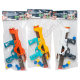 S0965 Пистолет детский 39см + пули-шарики EVA 5шт, Aerodinamic soft bullet gun, 619, пакет, 52*20*6см,285гр