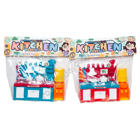 S0976 Игровой набор Кухня 'Kitchen', кух.гарнитур + аксессуары,пластик, 919-03, 23.5*18.5*7см, 320гр