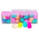 L0007 Cпонж Beauty Blender набор 4ШТ(3 яйца*6см+1фигурн.), 3 вида, Powder puff, бокс PVC, 8.5*11*4.5см, 52гр