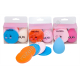 L0008 Cпонж Beauty Blender набор 6ШТ(1яйцо*6см+5 кругл*5.3см), Powder puff, PAORA, бокс PVC, 8885, 8.2*6.5*4.2см, 31гр
