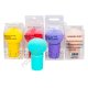 L0012 Cпонж Грибочок 6.5 см, шар на ножке, в ассорт., Powder Puff, бокс PVC, 6.5*4.2*4.2см, 19гр