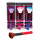 L0026 Кисточка косметическая, для/макияжа h-16.5 d-50mm, Makeup brush, яркие цвета, бокс PVC, 6*2*19.5см, 40гр