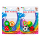 S0562 Резинка-ластик набор 4шт, 2.5-3см, Дет.цветная, Kids Academic, Hong Yuan 19*14*1.5см, 53гр