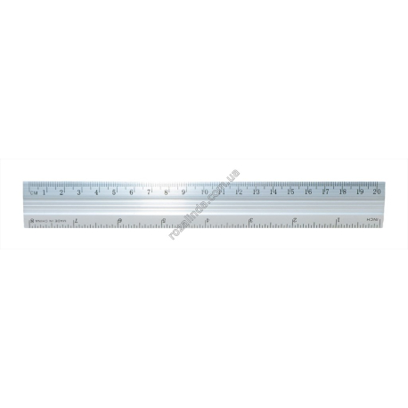 S0569 Линейка алюминиевая 20 см, 20*3см, 9гр,