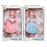 S0941 Кукла шарнирная Beautiful Fashion doll, косички, одежда в ассортименте, 21*6.5*34см, 267гр