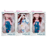 S0942 Кукла шарнирная Beautiful Fashion doll, Берет/зайчик, одежда в ассортименте, 21*6.5*34см, 280г
