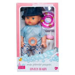 S0978 Кукла Пупс 31см музыкальн., Lively baby, круг+бутылочка, короб, 19.5*10*32см, 359гр
