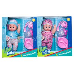 S0979 Кукла Пупс 27см музыкальн., , Like baby Slipping doll, + аксессуары, короб, 26*8.5*30 см, 336г