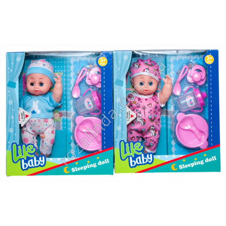S0979 Кукла Пупс 27см музыкальн., , Like baby Slipping doll, + аксессуары, короб, 26*8.5*30 см, 336г
