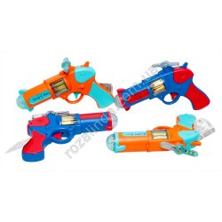 S0727 Пистолет детский 23см музыкальный Starlight, 8/д, Smart Gun, Xiao Neng Shou, муз, свет, пропеллер, батар АА, 9924, 23*15*3