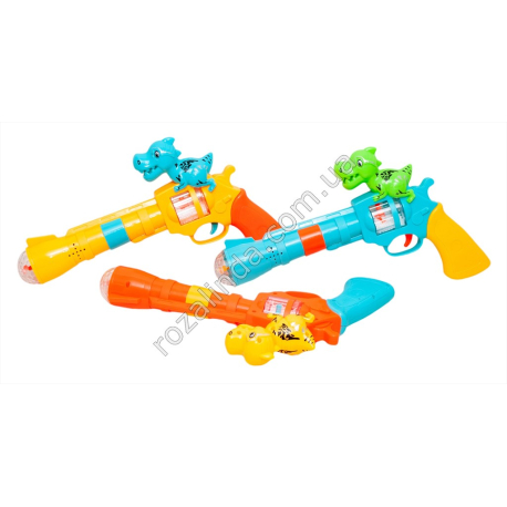 S0728 Пистолет детский 34 см музыкальный Дракон, Toys, звук, свет, батар АА, 696-26, пакет, 34*22*4.5см, 153гр,