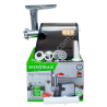 Е0084 Мясорубка электр. SQNYMAX SN-4004 2800W нерж.корпус+пласт, золотистые кнопки, 31*31*34.5см, 3500гр