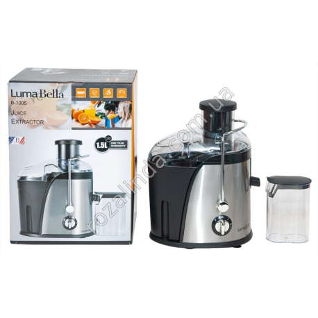 Е0110 Соковыжималка LumaBella B-1005, 800W, 2скор., сист.защиты, целый фрукт, 25*13*34см, 2,43кг, Аналог Е23