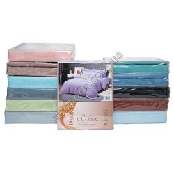 Т0464 Постельное белье сатин резинка евро однот. 'Marvelous Classic' 4pcs: 200*230см/180*200+25см/48*74см(2шт), 2100гр