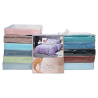 Т0464 Постельное белье сатин резинка евро однот. 'Marvelous Classic' 4pcs: 200*230см/180*200+25см/48*74см(2шт), 2100гр