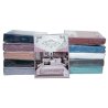 Т0465 Постельное белье сатин резинка двусп. ПОЛОСКА однот. 'Deep sleep' 4pcs: 180*220см/160*200+25см/48*74см(2шт), 1970гр