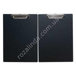 L0047 Планшет с зажимом (клип-борд) А4, 28/д, серо-черный, HUAJIE, Н5113, 23*32см, 3мм, 167гр