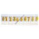 L0032 Свечи цифры д/торта 4 см, 12/д, бокс PVC, 3 цвета, 4*9.5*1.3см, 9гр