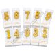 L0032 Свечи цифры д/торта 4 см, 12/д, бокс PVC, 3 цвета, 4*9.5*1.3см, 9гр