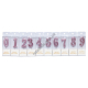 L0032 Свечи цифры д/торта 4 см, 12/д, бокс PVC, 3 цвета, 4*9.5*1.3см, 9гр