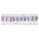 L0032 Свечи цифры д/торта 4 см, 12/д, бокс PVC, 3 цвета, 4*9.5*1.3см, 9гр