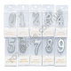 L0032 Свечи цифры д/торта 4 см, 12/д, бокс PVC, 3 цвета, 4*9.5*1.3см, 9гр