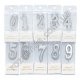 L0032 Свечи цифры д/торта 4 см, 12/д, бокс PVC, 3 цвета, 4*9.5*1.3см, 9гр
