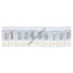 L0032 Свечи цифры д/торта 4 см, 12/д, бокс PVC, 3 цвета, 4*9.5*1.3см, 9гр