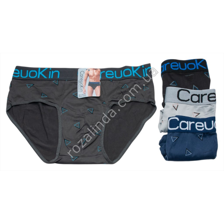 Т0560 Трусы мужские плавки 12/д 'CareuoKin' треугольники, Size L-3XL, А4771, 42гр, 37*27см