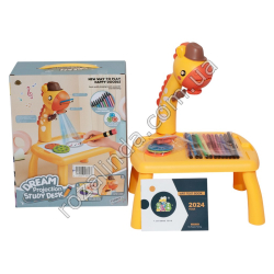 L0081 Стол-проектор детский Жирафа 36см, Dream projection Study desk, светодиодная подсветка, 31*25*11.5см, 630гр