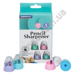 L0101 Точилка для карандашей одинарная с контейнером, 12/д, Конус, Daimarse, DMS-105, d-3.5см h-4.3см, 11гр