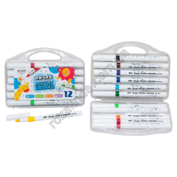 L0130 Скетч-маркеры Acrylic Marker 12 цветов 15см, 36/д, Chenguan, 3032, пласт.бокс, 15.5*11.5*2.5см, 132гр