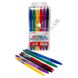 L0132 Ручка полугелевая цветная 6ШТ набор, Colorfull 'Jia Hao' JH-917, 0.7мм, 14.5см, 39гр