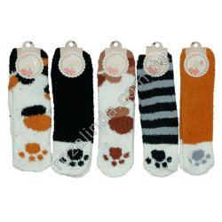 Т0585 Носки женск. трава термо высокие, Лапка Warm socks,12/д, 37-41р, 29гр, 29*8см.
