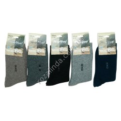 Т0655 Носки мужск. шерсть ангора термо, Узор тире-точка,12/д, angora-50%,wool-30%, Wayuofang, 41-46р, 75гр, 20.5*8.5*18.5см.