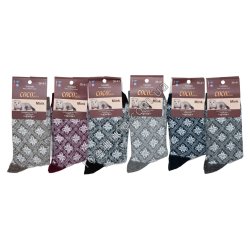 Т0635 Носки женские шерсть пушистые Mink, снежинки, 10/д, marten hair-90%,Coco&Hana,1522,36-41р,20*8*18см, 59гр